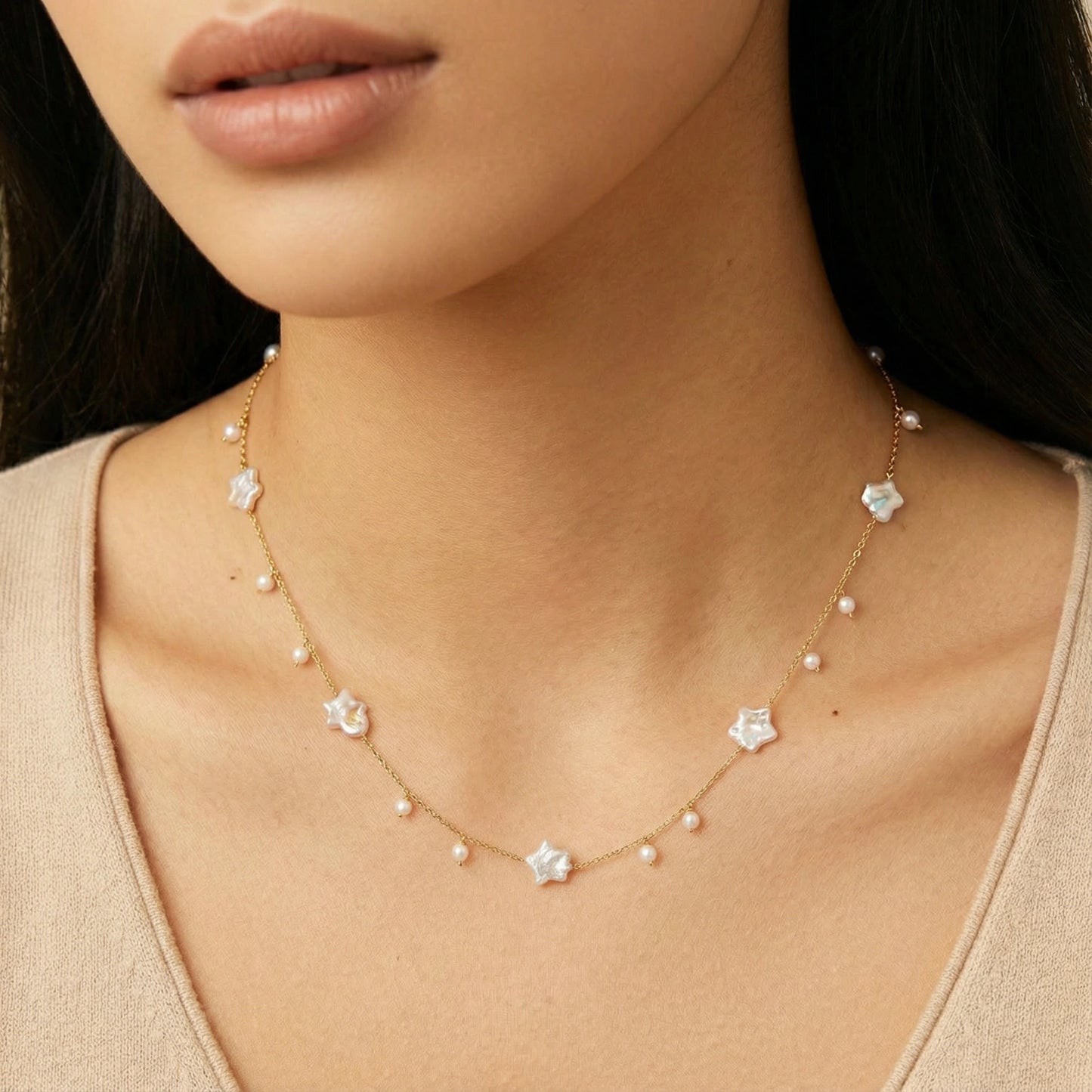 Celestial Pearl Necklace