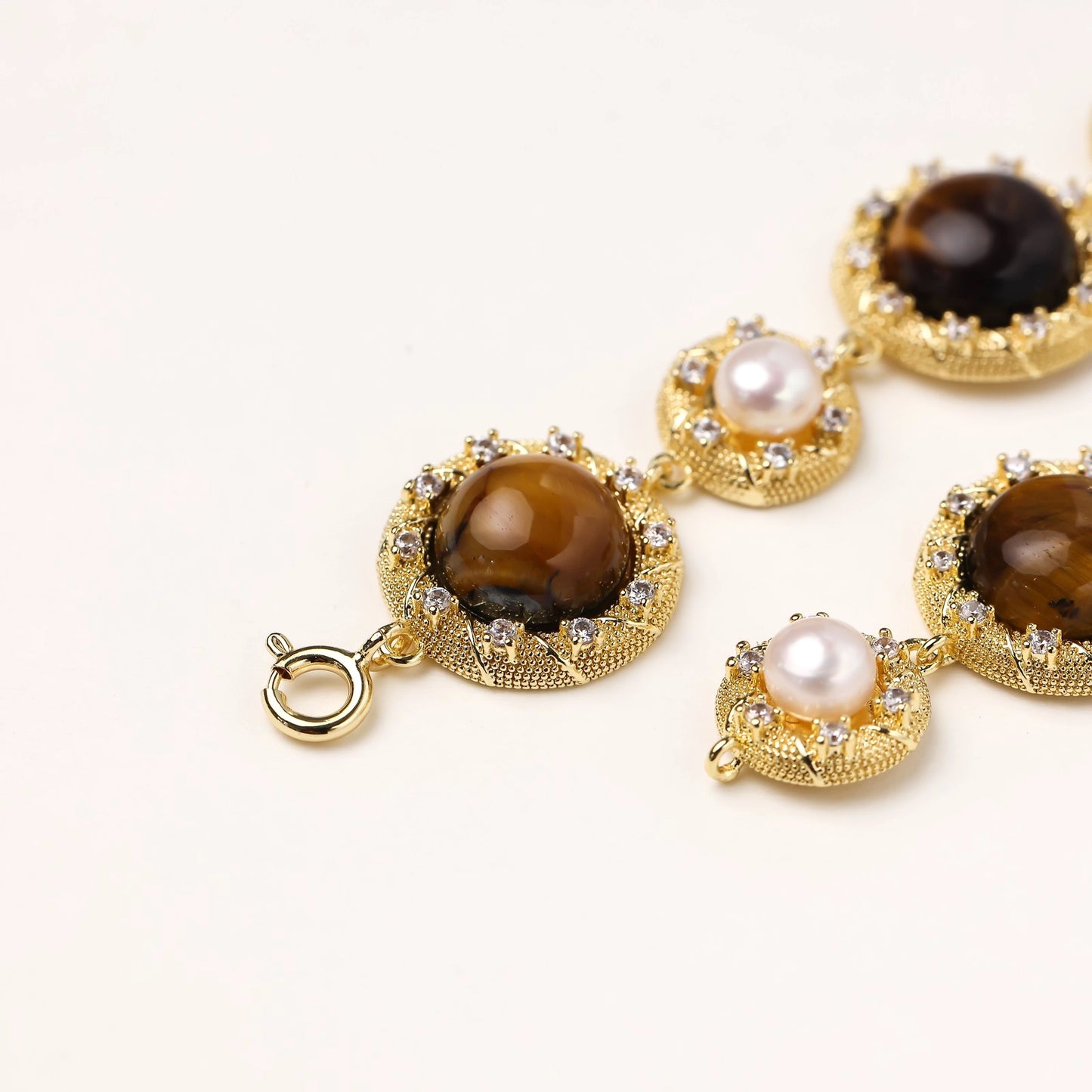 Tiger's Eye Pearl Bracelet