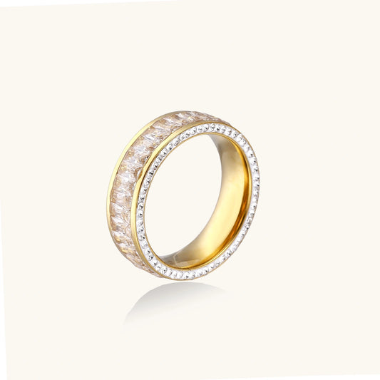 Champagne Crystals Ring