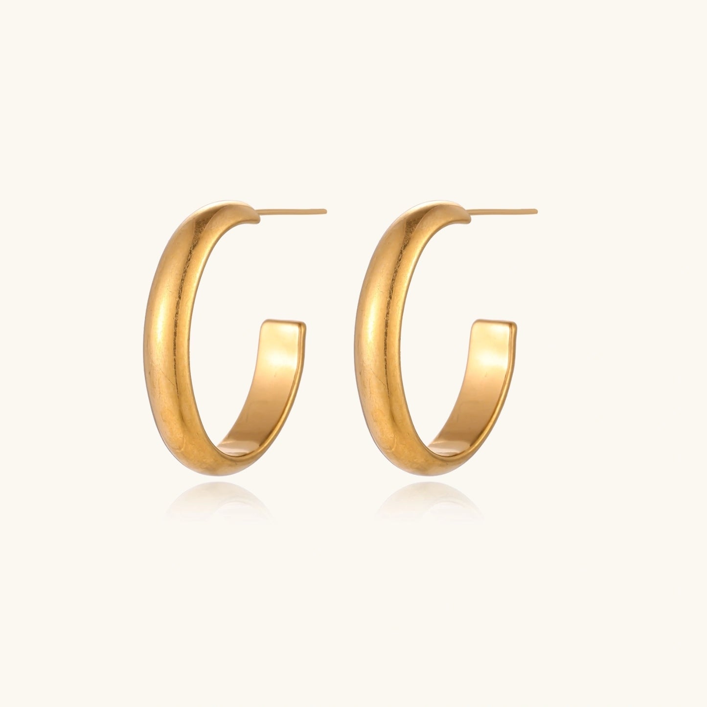 Classic Gold Hoops