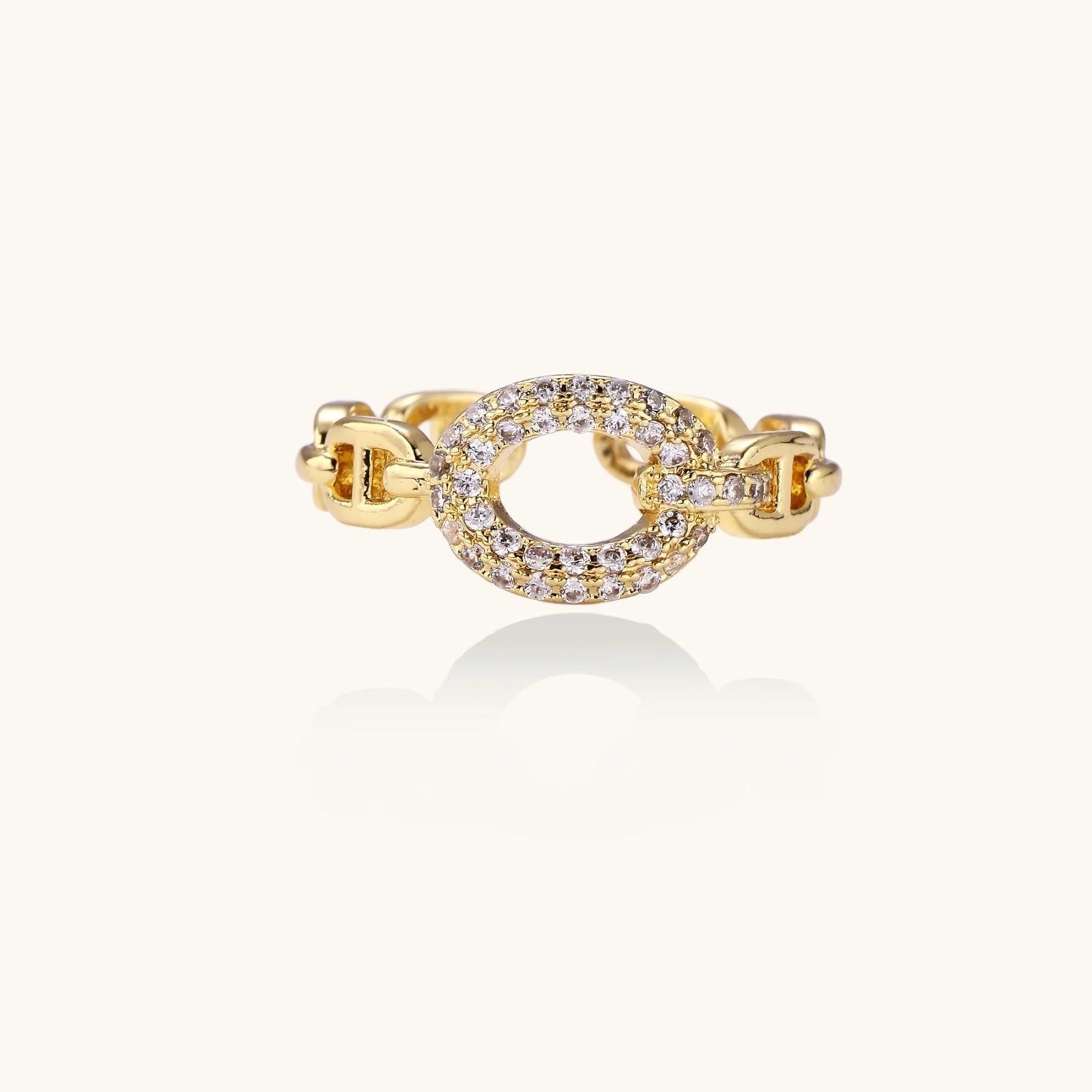 Gold Chain Ring
