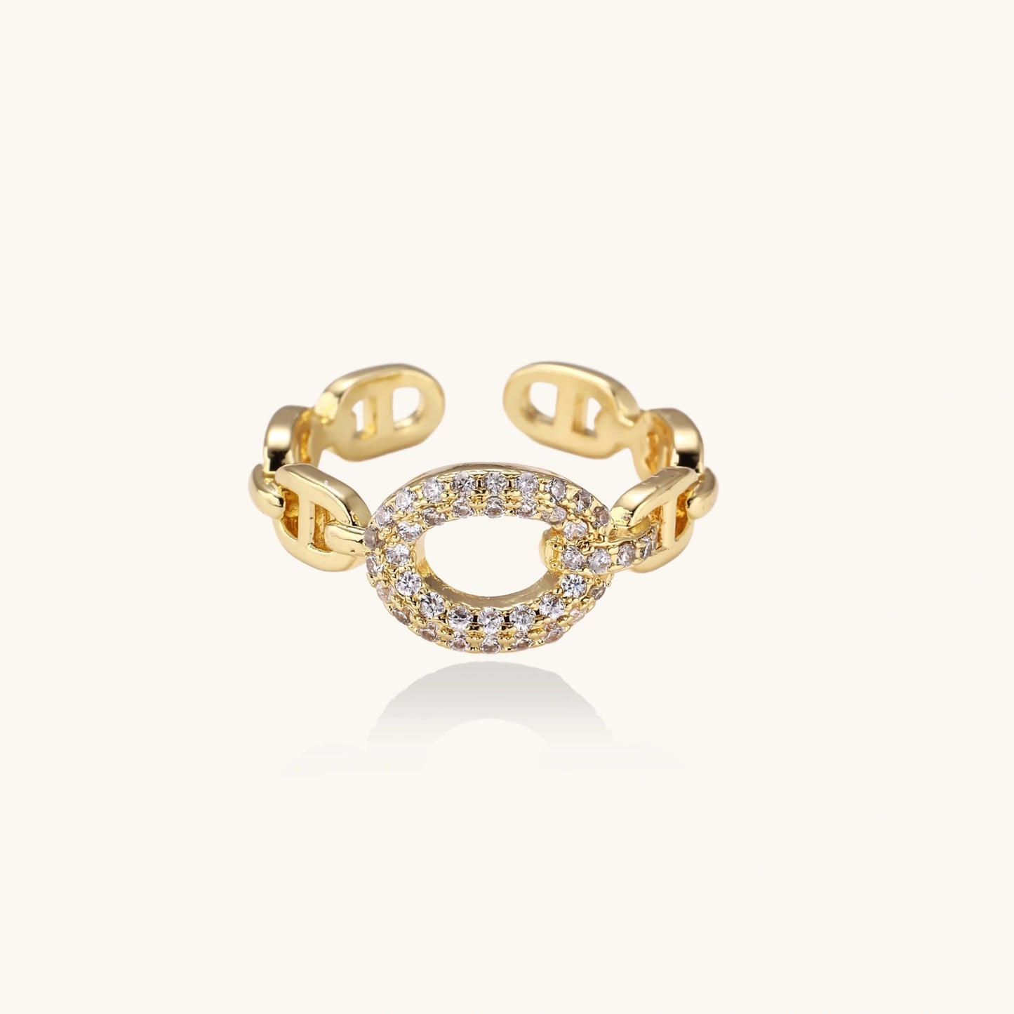 Gold Chain Ring