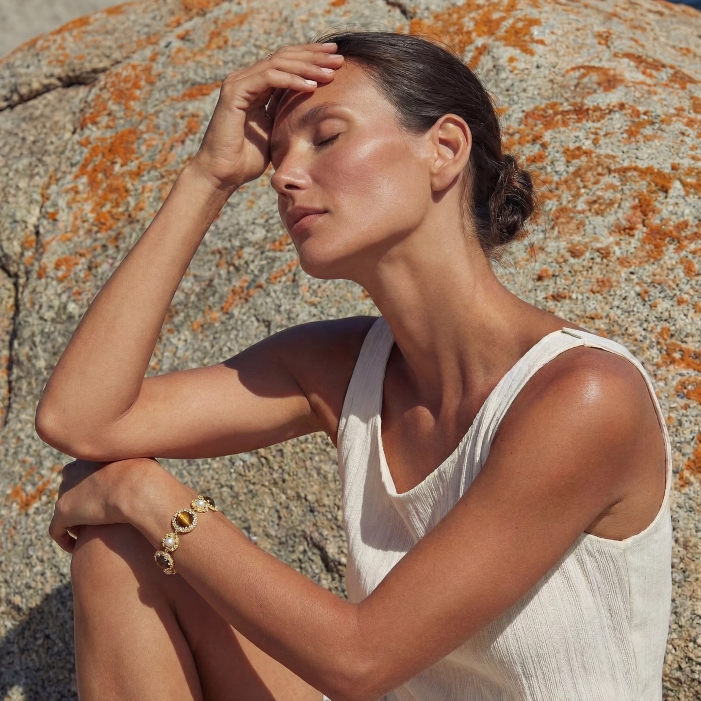 Tiger's Eye Pearl Bracelet
