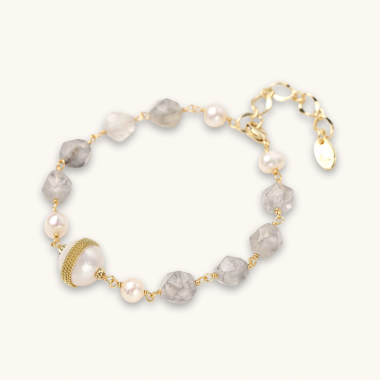 Crystal & Pearl Bracelet