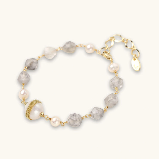 Crystal & Pearl Bracelet