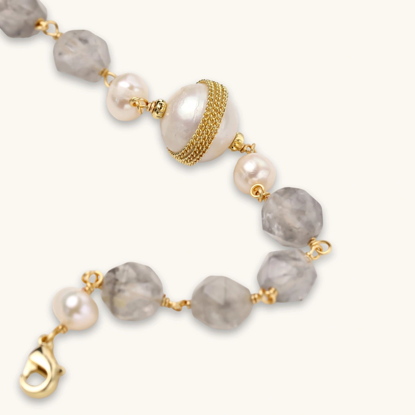 Crystal & Pearl Bracelet