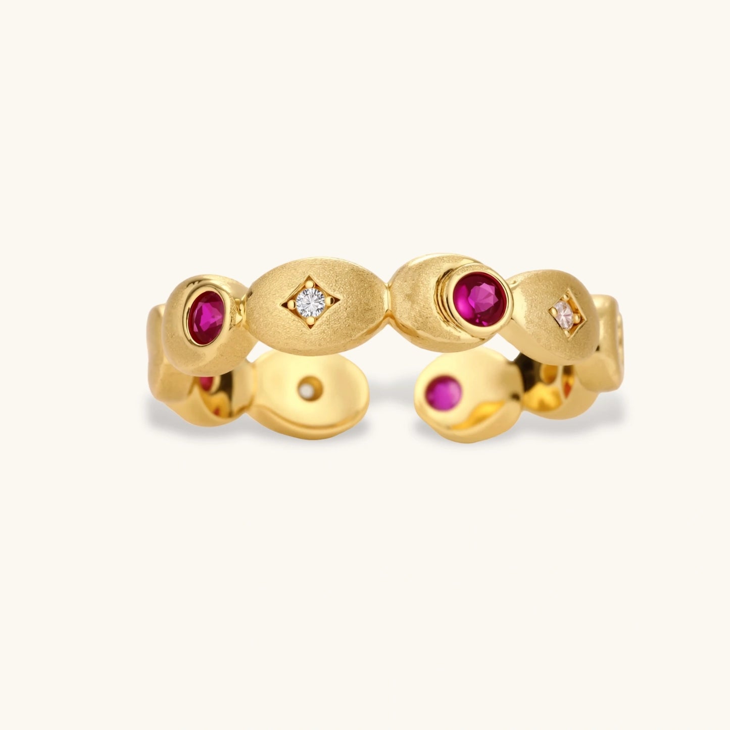 Crimson Orbit Ring