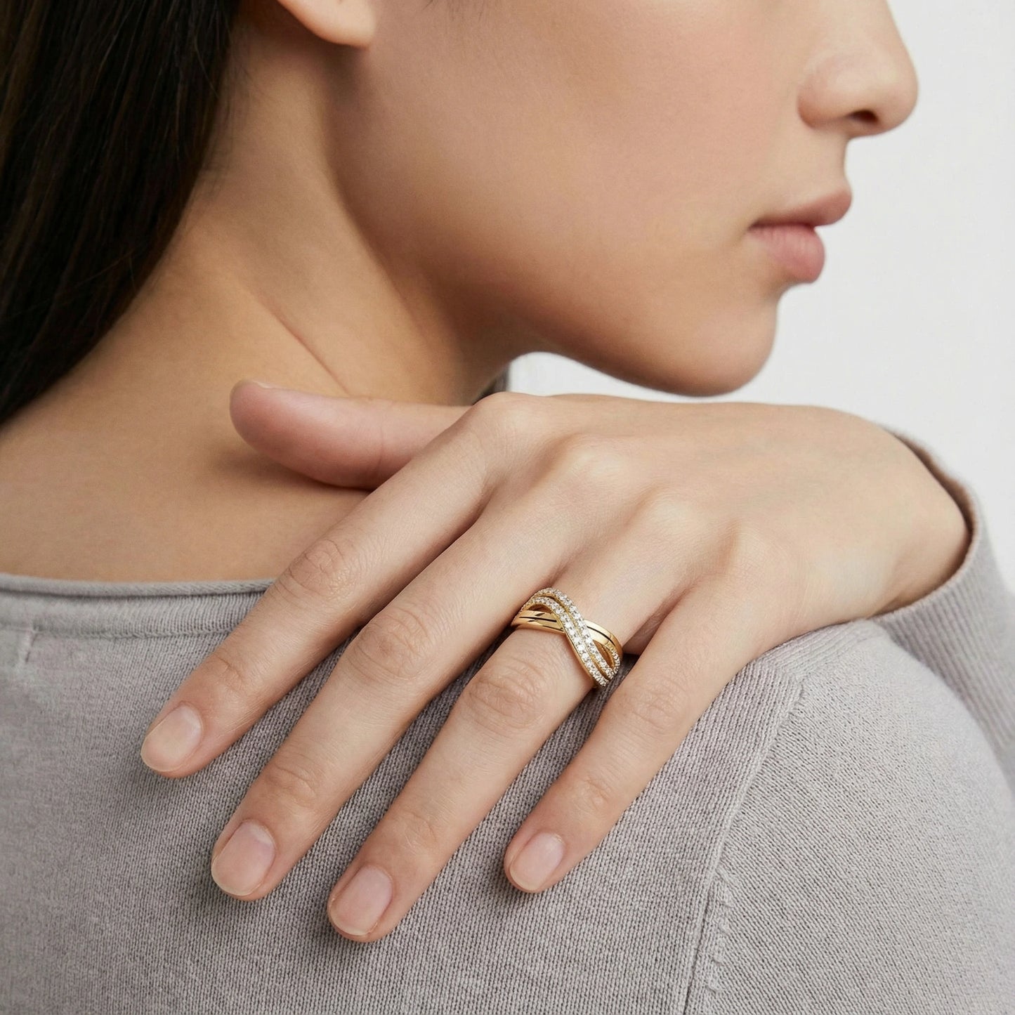Gold Infinity Ring