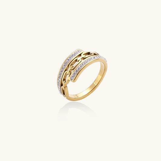 Crystal Link Ring