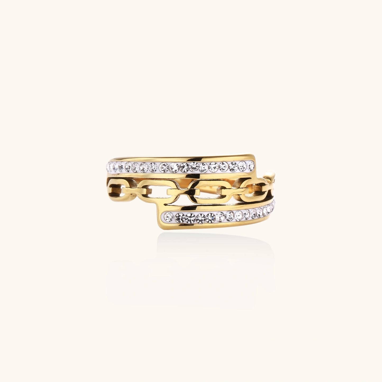 Crystal Link Ring